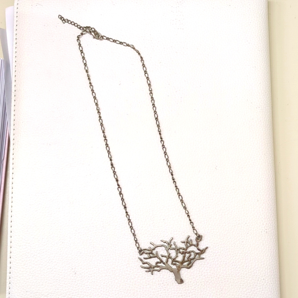 Tarnished Silver Tree of Life Necklace